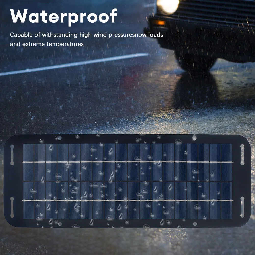 Комплект водонепроницаемой солнечной панели автомобильное зарядное устройство