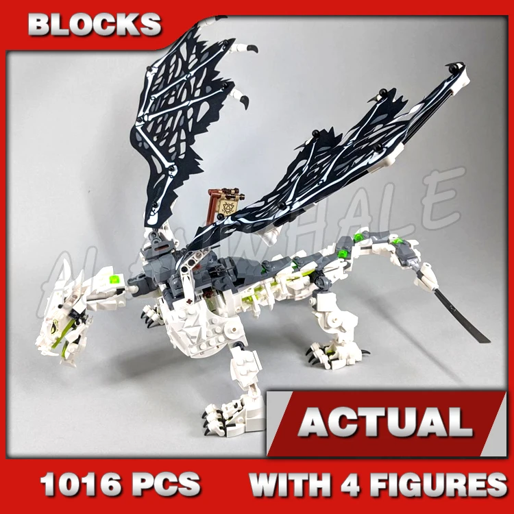 

1016pcs Skull Sorcerer's Dragon Skeleton Warrior Drop Spiders Bones 11556 Building Blocks Sets GIfts Compatible With Model