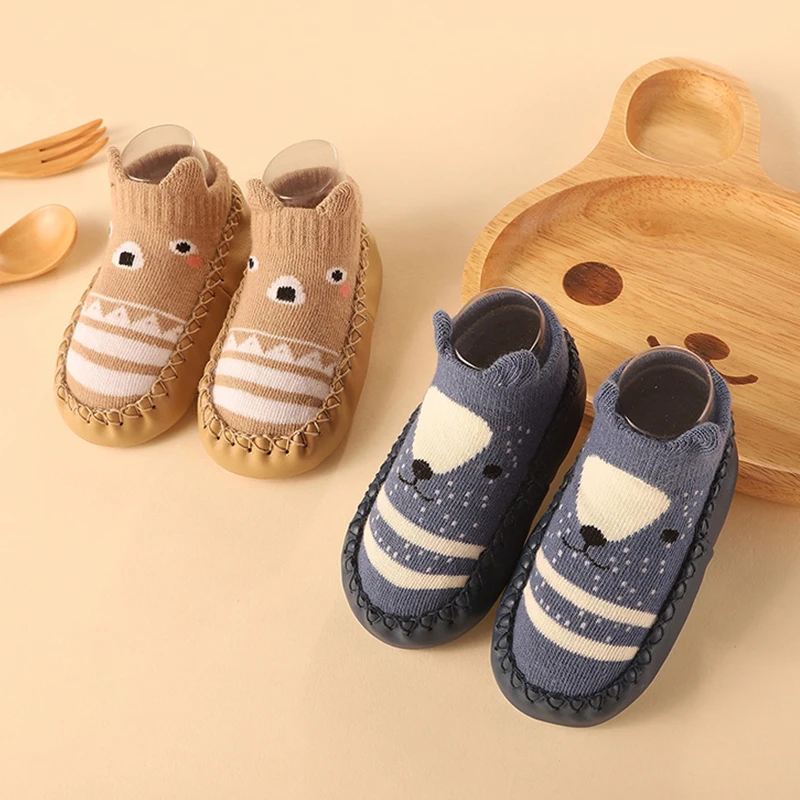 2023 Calzini Per Neonati Appena Nati Con Suole In Gomma Neonate Scarpe Per Ragazzi Primavera Autunno Calzini Per Bambini Calzini Antiscivolo Con Suola