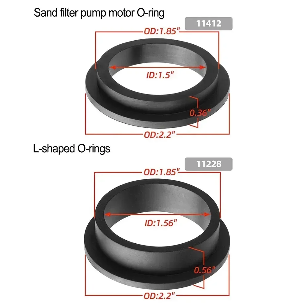 4/8 шт. 11228 11412 L-образное уплотнительное кольцо для насосов с песчаным фильтром Intex