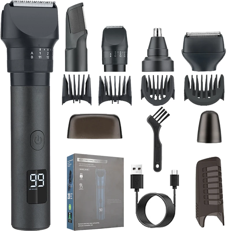 Мужской триммер для бороды водонепроницаемый Профессиональная Мужская машинка