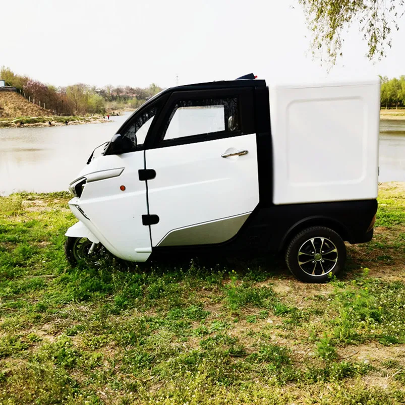 

With EEC Electric Express 2000w 3 Wheels Tricycle Delivery Cargo Closed Van Truck