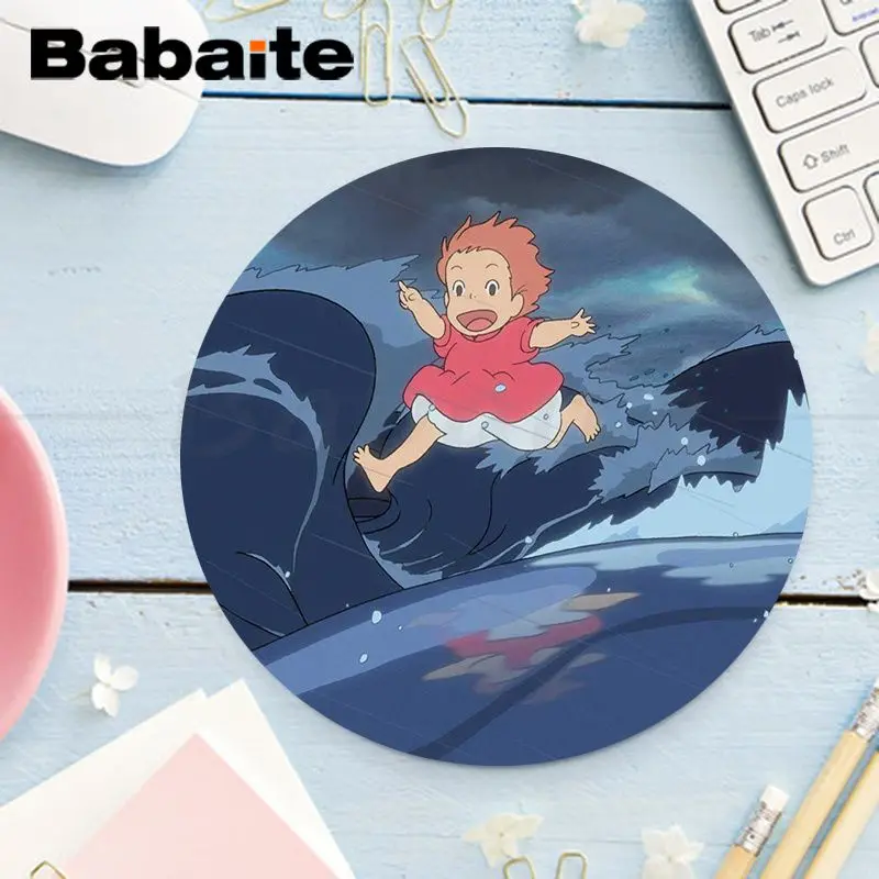 Подарочный коврик Babaite для мальчиков резиновый мыши Ponyo на скале компьютерных игр
