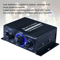 400w hifi digital stereo audio power amplifier for fm radio mic car home theater subwoofer sound system black aluminum alloy