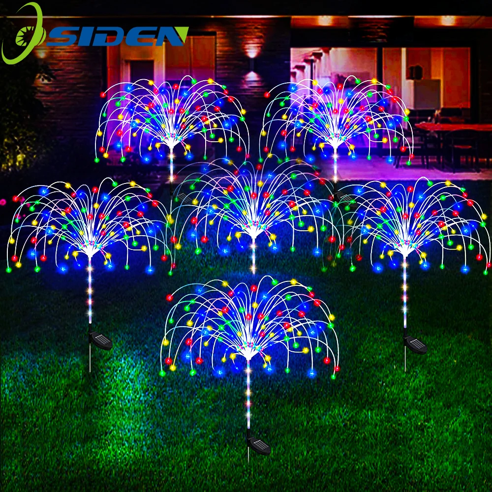 1 шт. 240 светодиодов солнечные фейерверки
