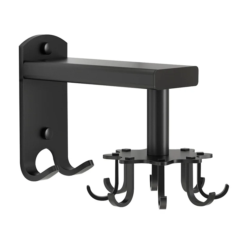 

Alumimum Kitchen 360 Degrees Rotating Hook Punch-Free Storage Rack Spatula Chopping Board Hook Customization