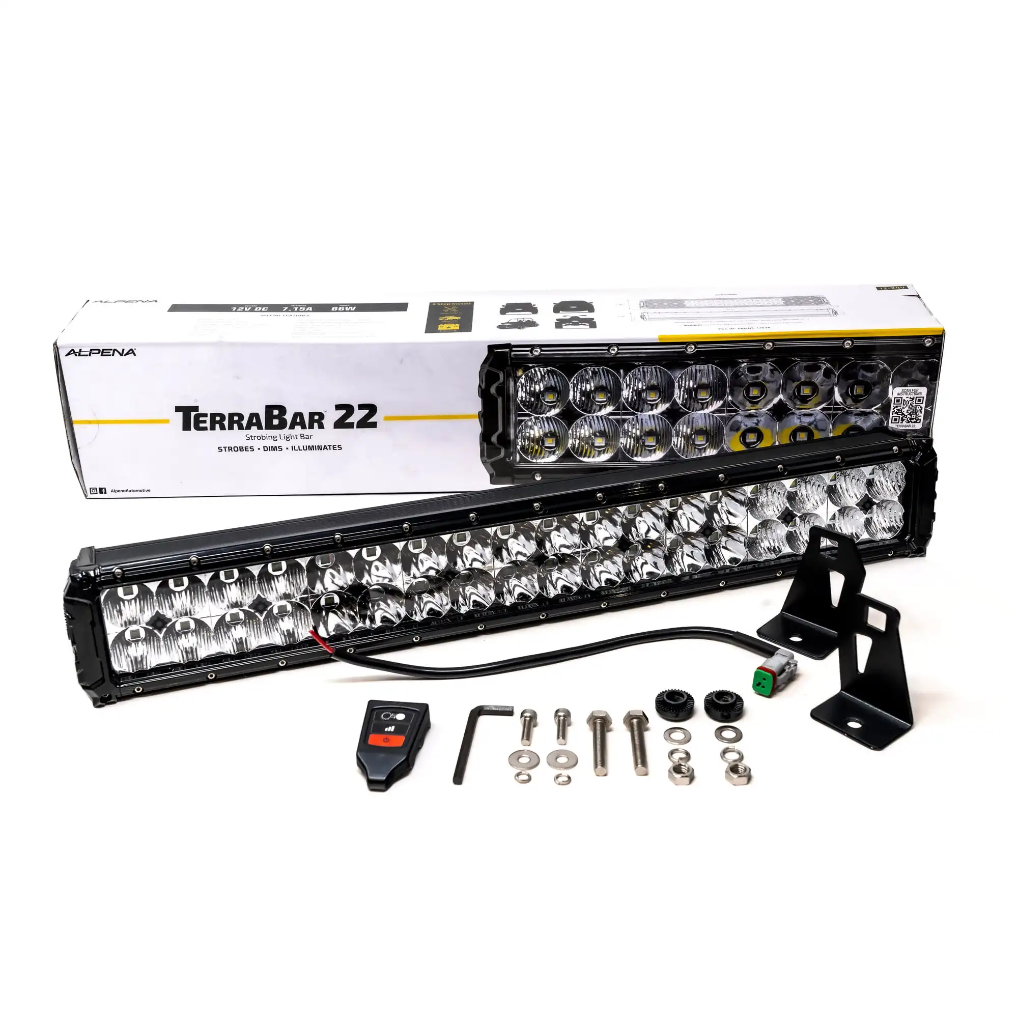

22" LED Bar, 12V, Model 77629, Universal Fit for Cars, Trucks, SUVs, Vans