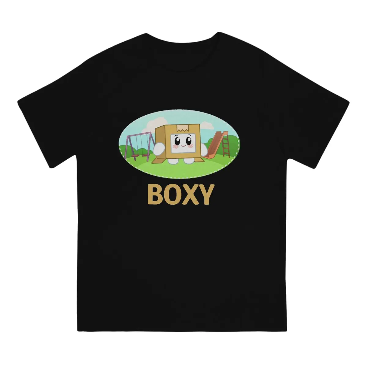 

Men Cute Boxy T Shirts Lanky Box Cotton Clothes Humor Short Sleeve O Neck Tees 6XL T-Shirt
