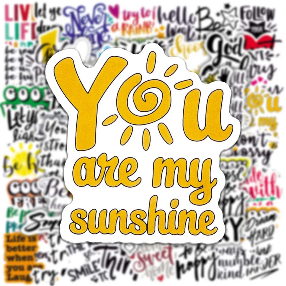 10/30/50 шт. мотивирующие цитаты фраза сделай сам для ноутбука холодильника багажа