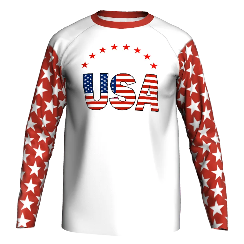 

Рубашка для мотокросса с длинным рукавом, уличная спортивная майка для горных велосипедов, гонок на дорогах, горах, США