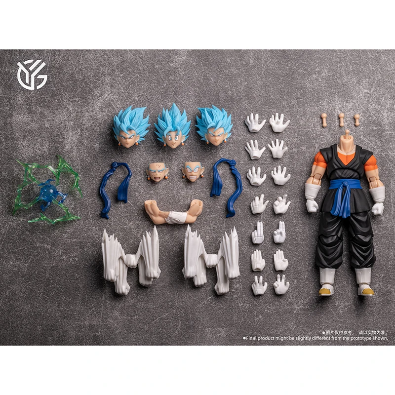 Фото Оригинальная фигурка YGMW Studios Dragon Ball Vegito 007 Vegetto OC TOYS 07 Heroes Super Saiyan Blue Vegito в наличии, аниме-модель, игрушка №4