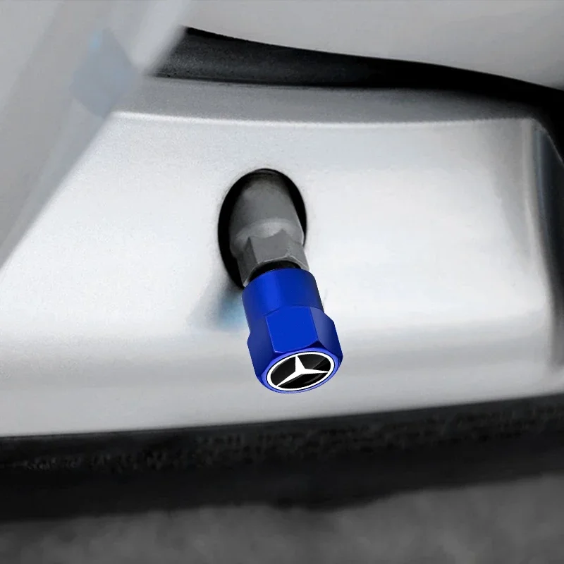 4 шт./лот красочная автомобильная шина шестиугольная крышка сопла клапана из