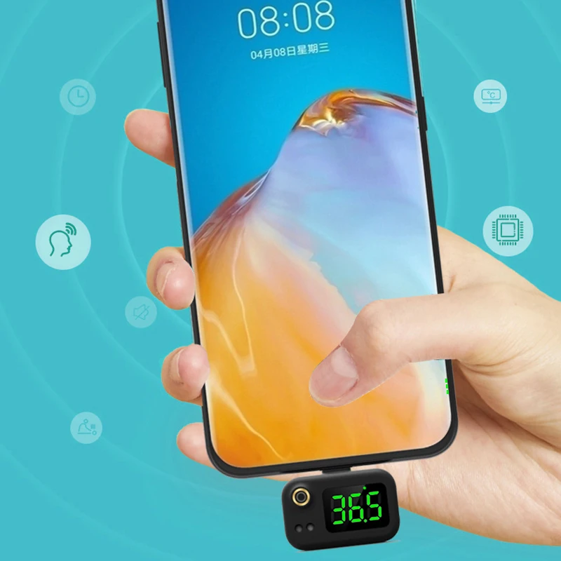 Портативный Инфракрасный USB-термометр с разъемом Type-C/Android/Apple для Xiaomi |