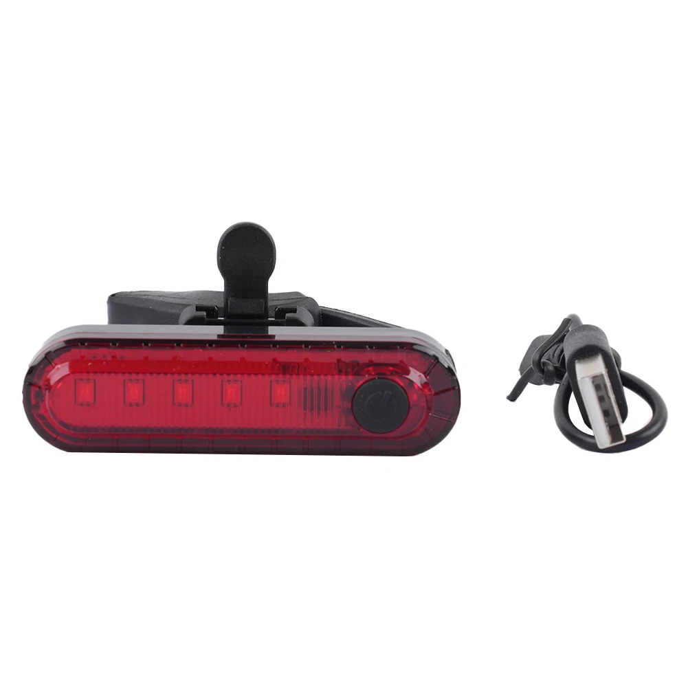 

LED Bicycle Tail Light 4 Modes USB Rechargeable Waterproof MTB Light Cycling MTB Road Bike Safety Tail Light Set Flashlight