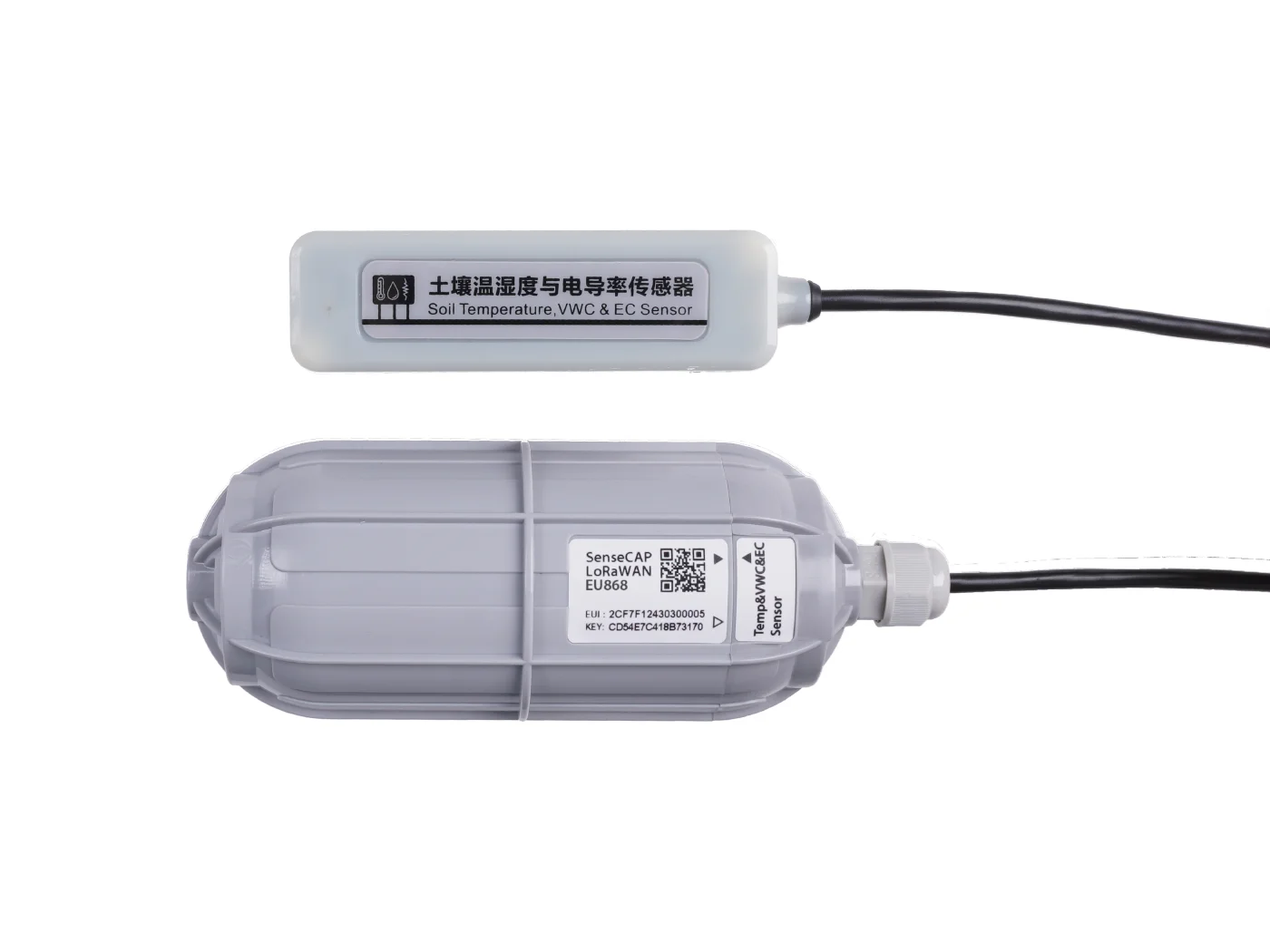 Беспроводная температура почвы seeed SenseCAP датчик VWC и EC-LoRaWAN AS923 -MT20