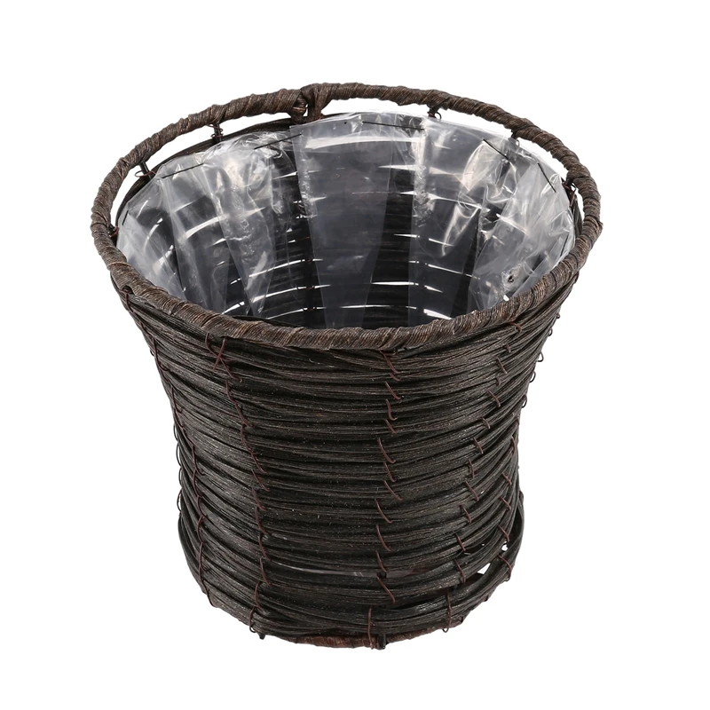 

Rattan Plant Basket Rustic Rattan Vase Flower Planters Seagrass Rattan Basket Flower Pot Holder Containers