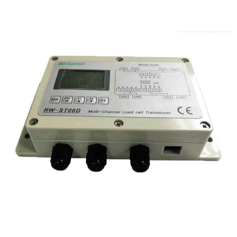 Канальный вход шести мВ Smowo RW-ST06D Przetwornik tensometryczny Modbus RS485 с цифровым дисплеем