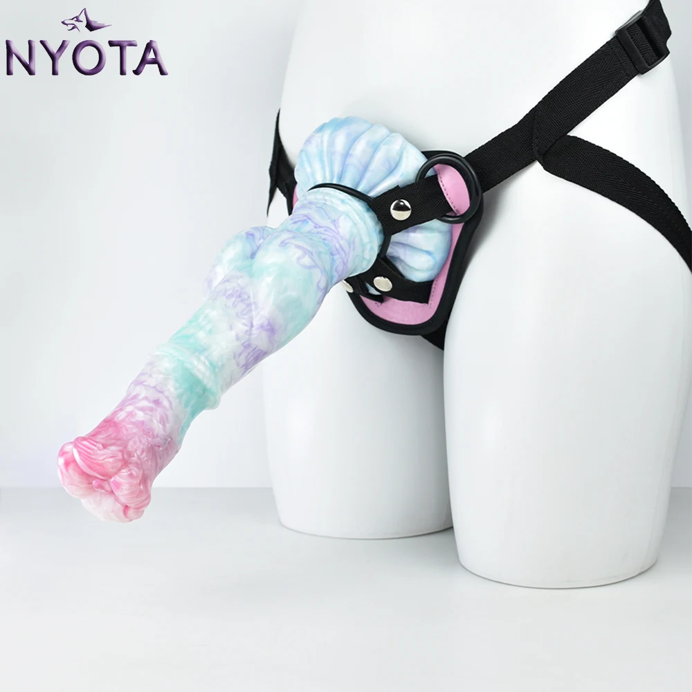 Силиконовый страпон NYOTA для пениса анальный фаллоимитатор Женский мастурбатор