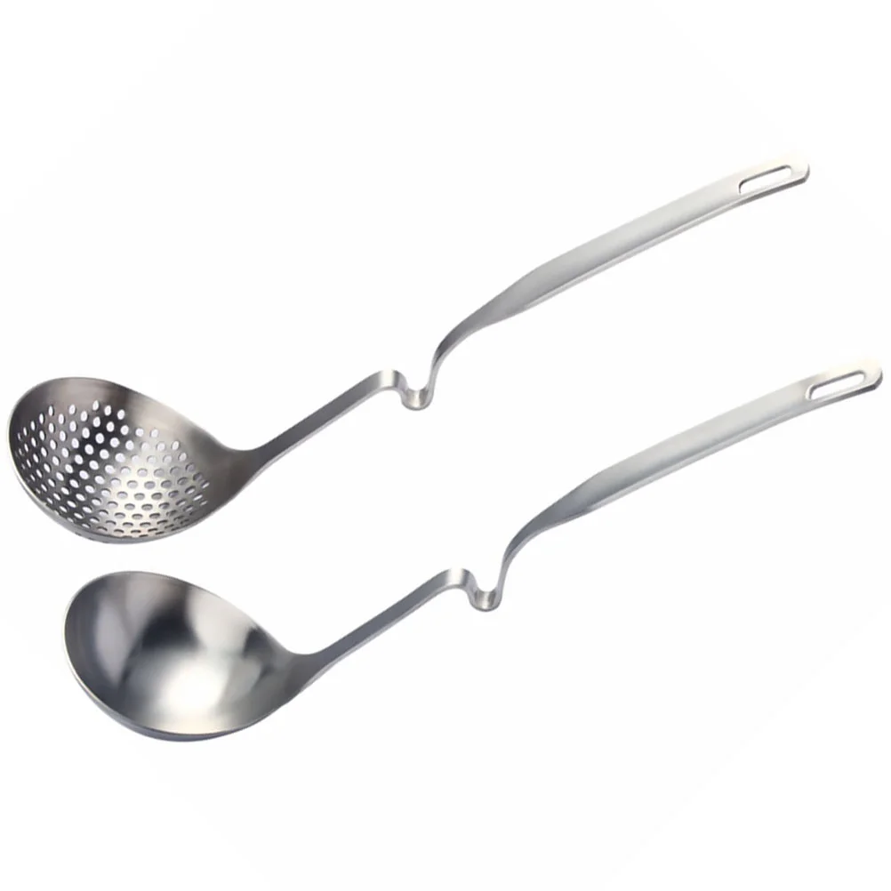 

Ladle Spoon Strainer Slotted Kitchen Soup Skimmer Cooking Hot Pot Oil Stainless Steel Spoons Grease Serving Colander Mini Filter