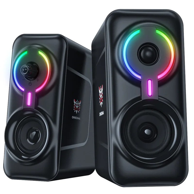 

L6 Bluetooth computer speaker PC speaker HIFI stereo USB cable Caixa De Som, with RGB light, suitable for desktop computers