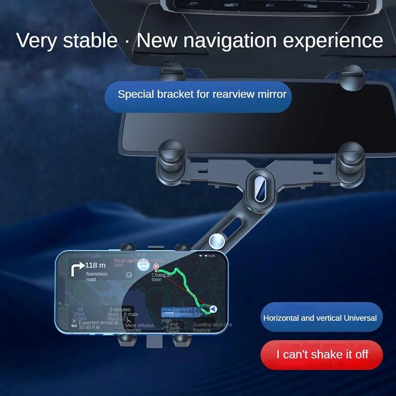 

New Car Suspension Rearview Mirror Mobile Phone Bracket Car Universal Navigation Bracket Driving Recorder Car Bracket