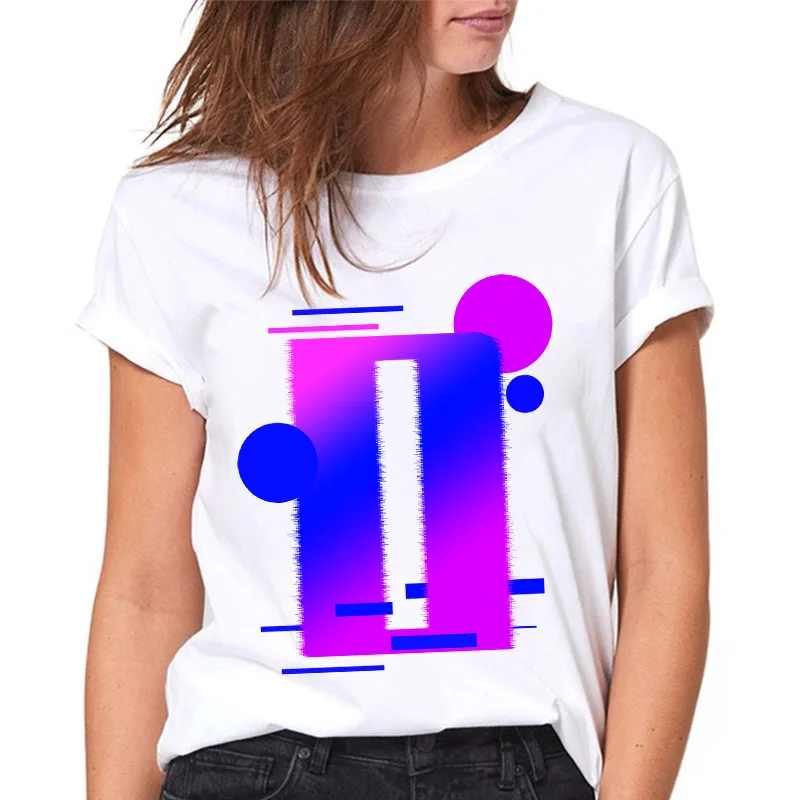 

Ladies T shirt Fashion Summer Alphabet O Print Female T-shirts 90s Retro Women Tshirt Casual woman Tee Top Fashion Tshirt femme