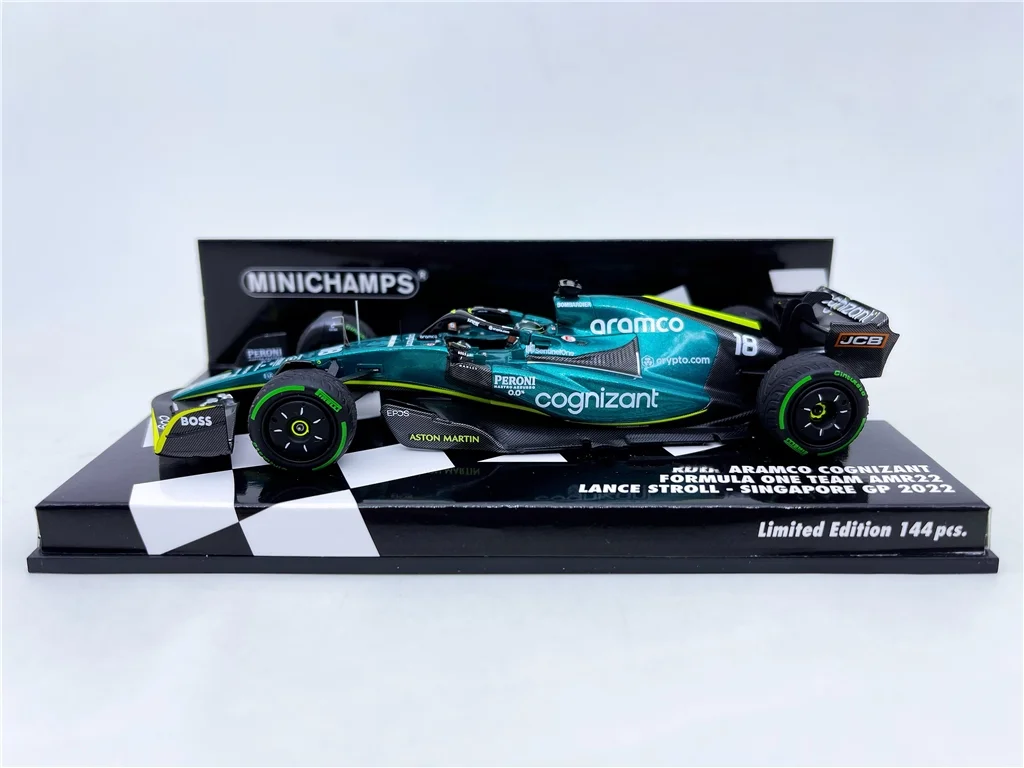 Миниатюрная модель автомобиля в масштабе 1:43 F1 AMR22 2022 Сингапур ограниченная серия