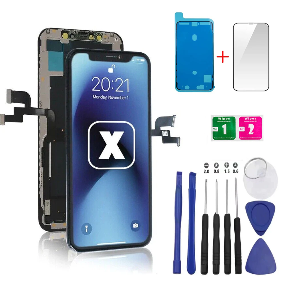 AAA + LCD для iPhone 11 Pro XR XS X MAX дисплей с 3D сенсорным экраном Digitzer сборка Замена 100% тест