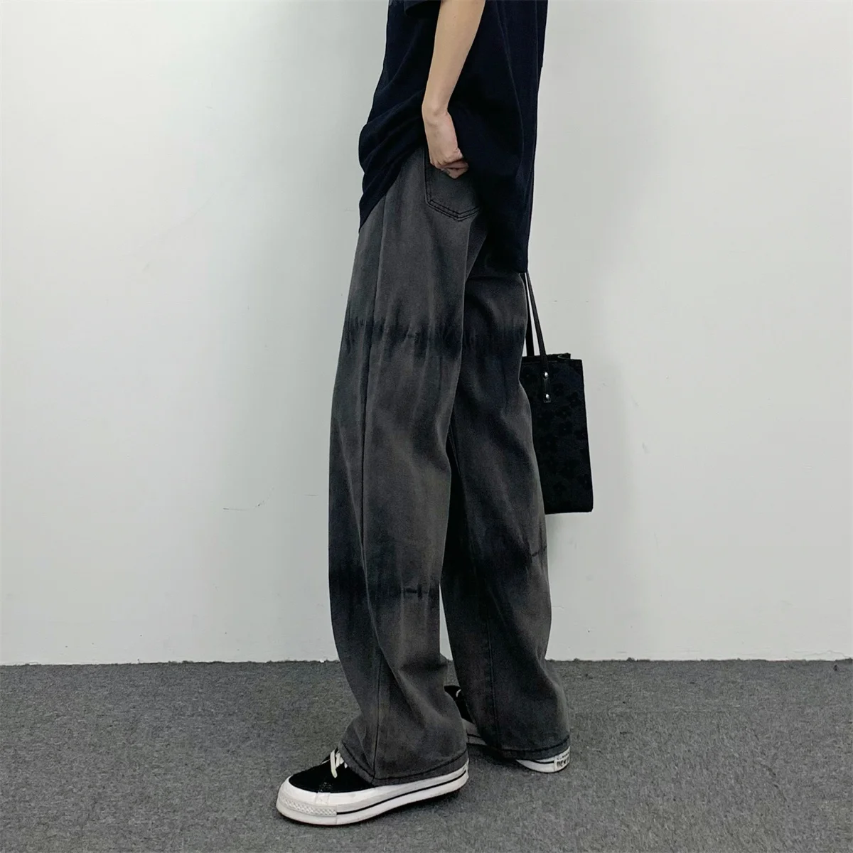 Pants Men's Jeans Hip Hop Loose Jeans Hip Hop Street Design Tie Dye Straight Pants Women's Loose Jeans Y2k Men Jeans Casual Men