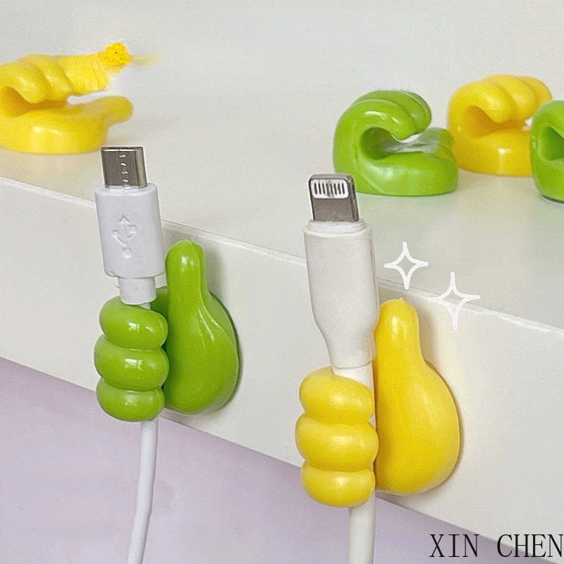 

Creative thumb hook multi-function wire organizer wire holder strong traceless punch-free sticker hook