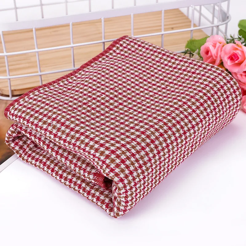 

Face Towel Set Red Plaid Towel Cotton Towel Girl Towel Pack of 2 Female Towel Family Towel Large Towel Pure Towel Gift Towel