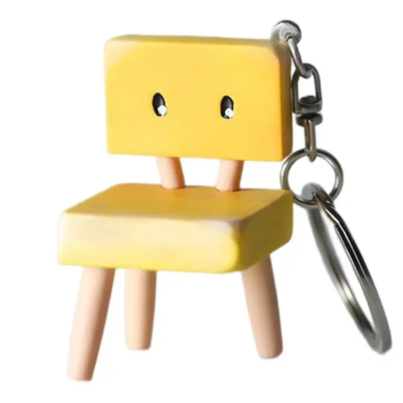 

2023 Japan Anime Suzume No Tojimari Chair Keychain Cartoon Suzume Yellow Chair Cosplay Decoration Collection Birthday Gift