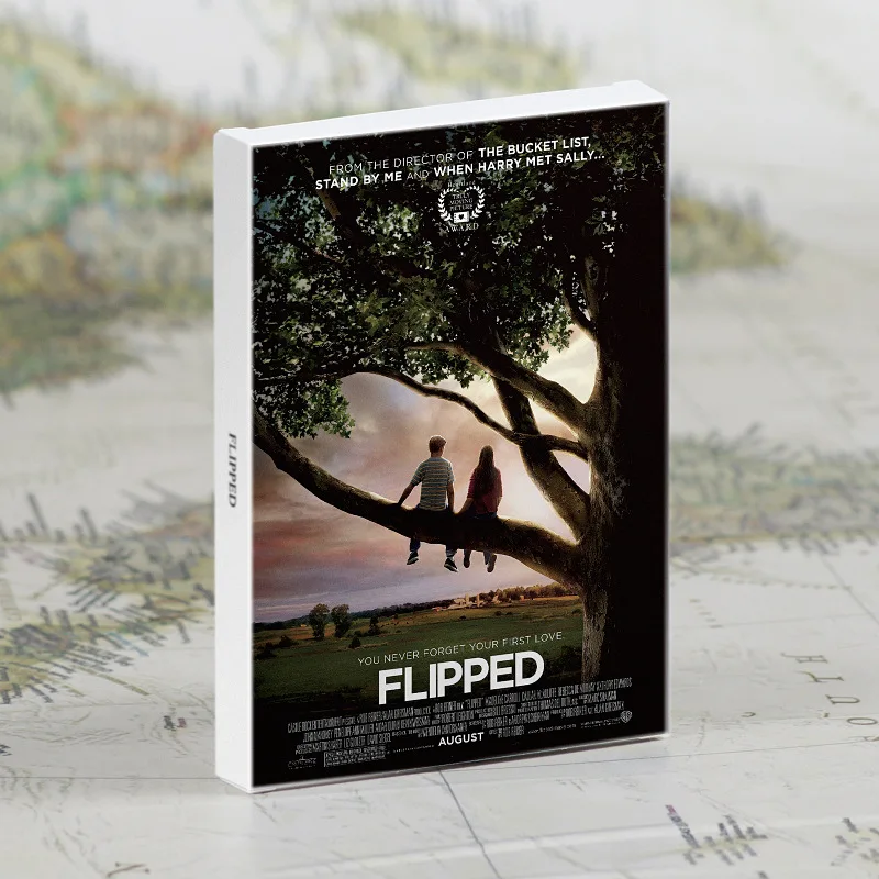 

Classic Movie Series Card "Flipped"Decorative Painting Small Poster Postcard Background Paper Wall Sticker Card Home Painting