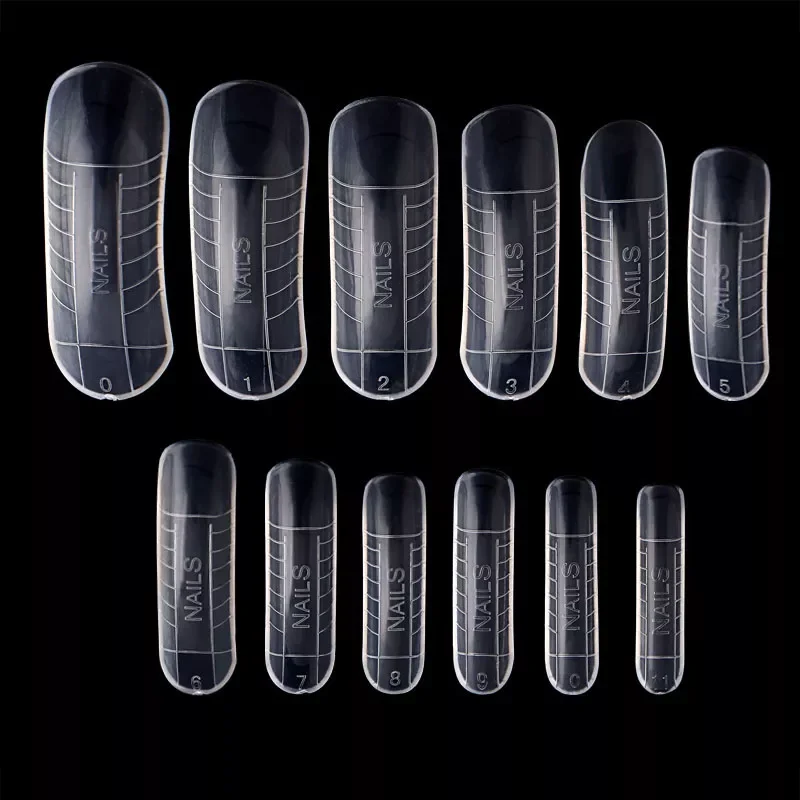 

2022New Cover Quick Building Mold Tips Nail Dual Forms Finger Extension Nail Art UV Builder Poly Nail Gel Tool Set