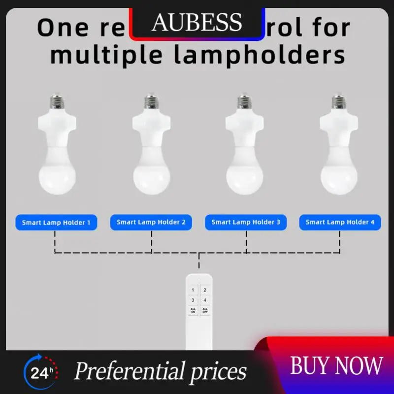 

Ewelink E27 Lamp Holder Wireless Multi Light Switch 40m Diy Remote Control Lamp Base New Smart Home 1100-240v