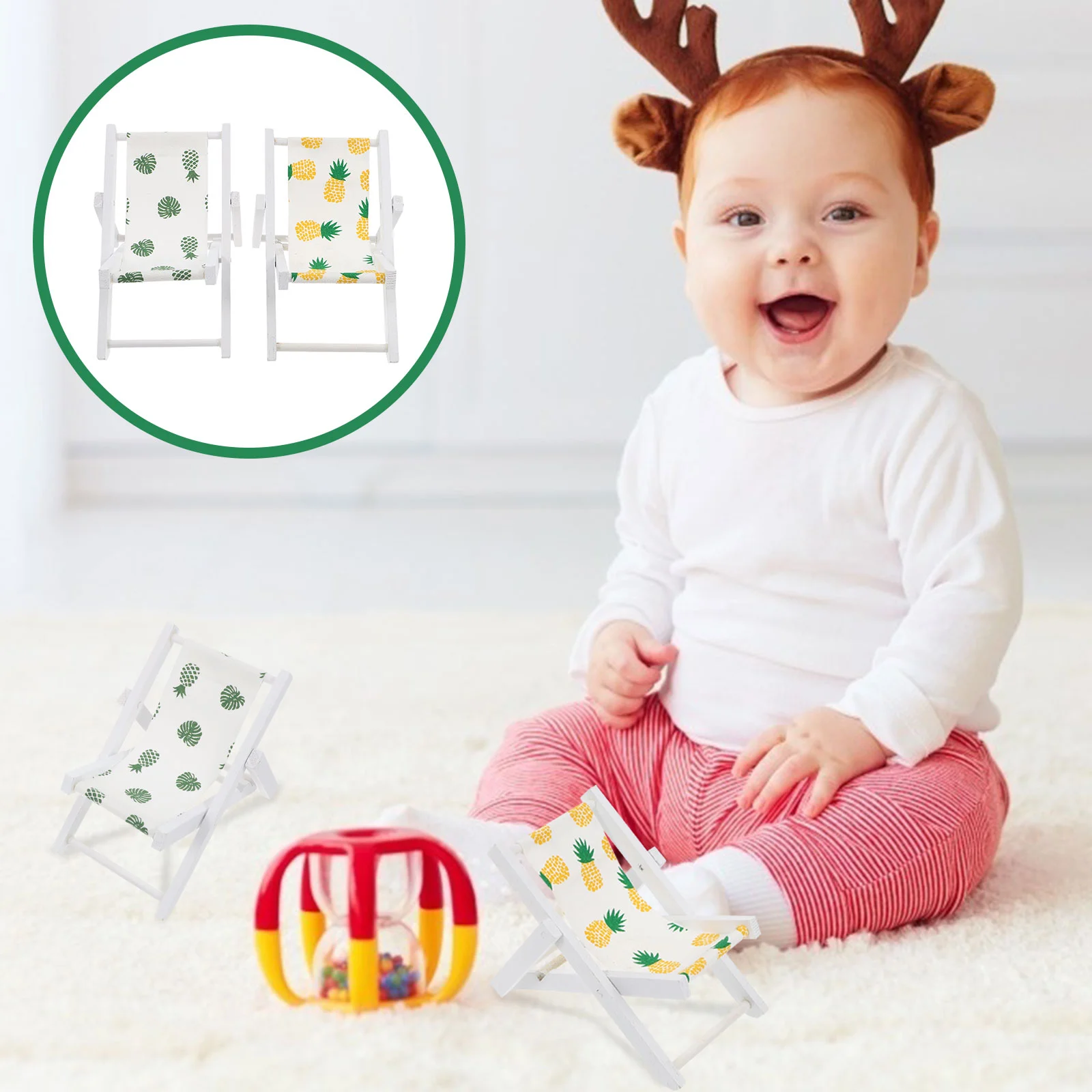 

Chair Mini Miniature Beach House Furniture Chairs Wooden Decoration Diy Toys Stools Ornaments Landscaping Decors Bar Accessories