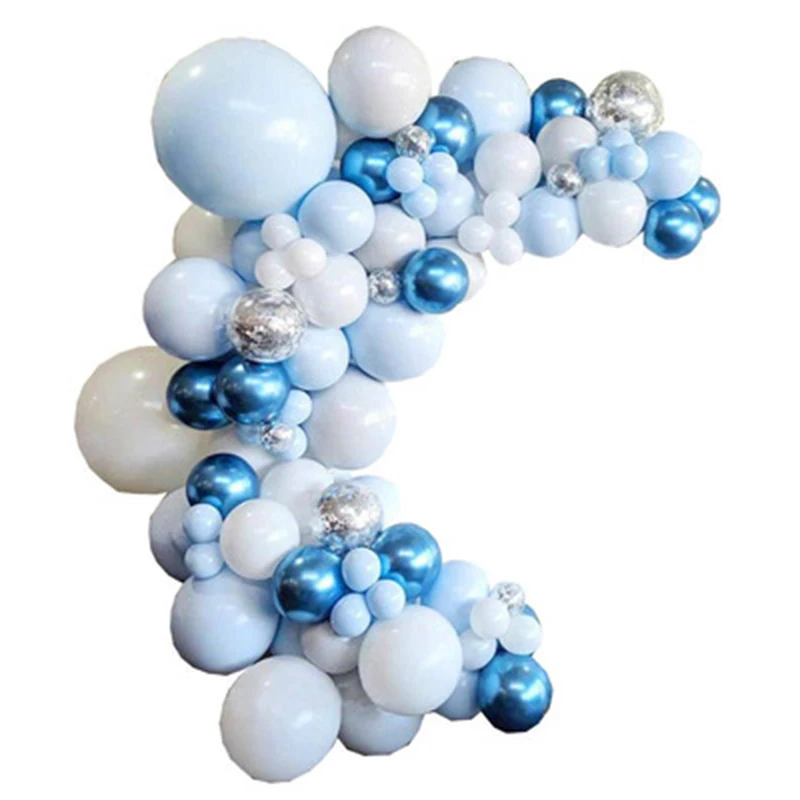 

Macaron Blue Ocean декоративный латексный шар День рождения принадлежности для вечеринки воздушный шар набор украшений для вечеринки