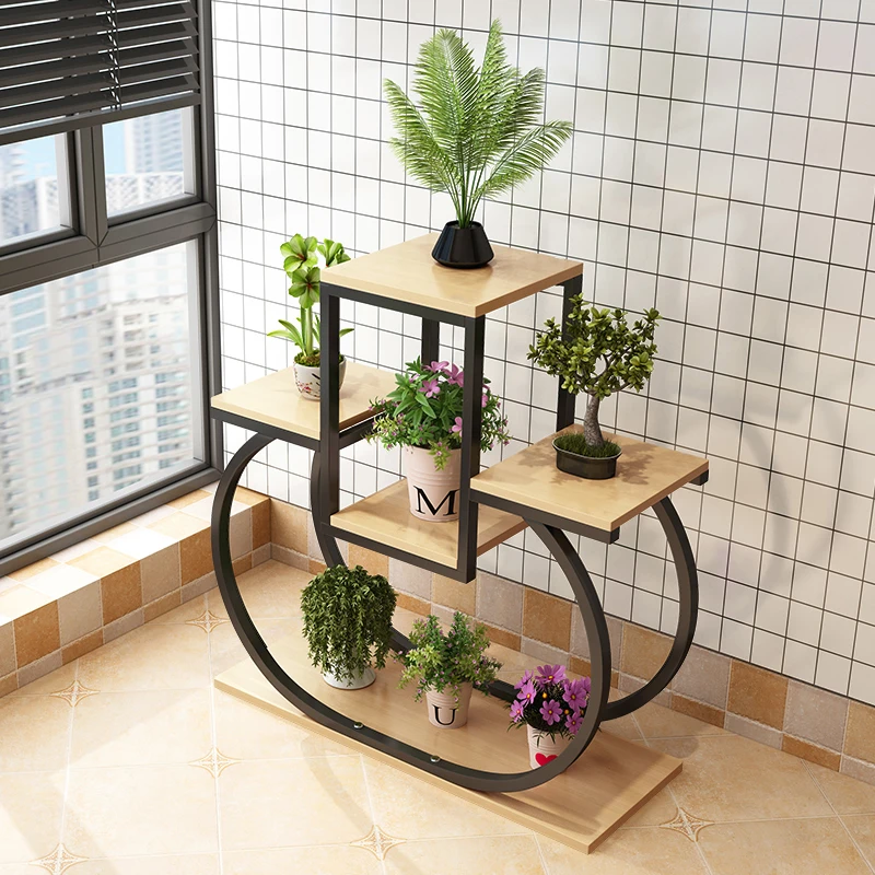 

Flower shelves, wrought iron indoor balconies, bay window sills, multi-layer flower trellis shelves