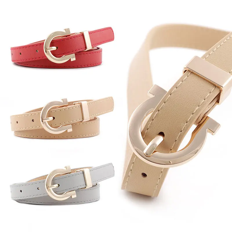

Leather Belt for Women's Fashion Candy Color Decorative Waist Belts Female Personality Creative Accessories Cinturones