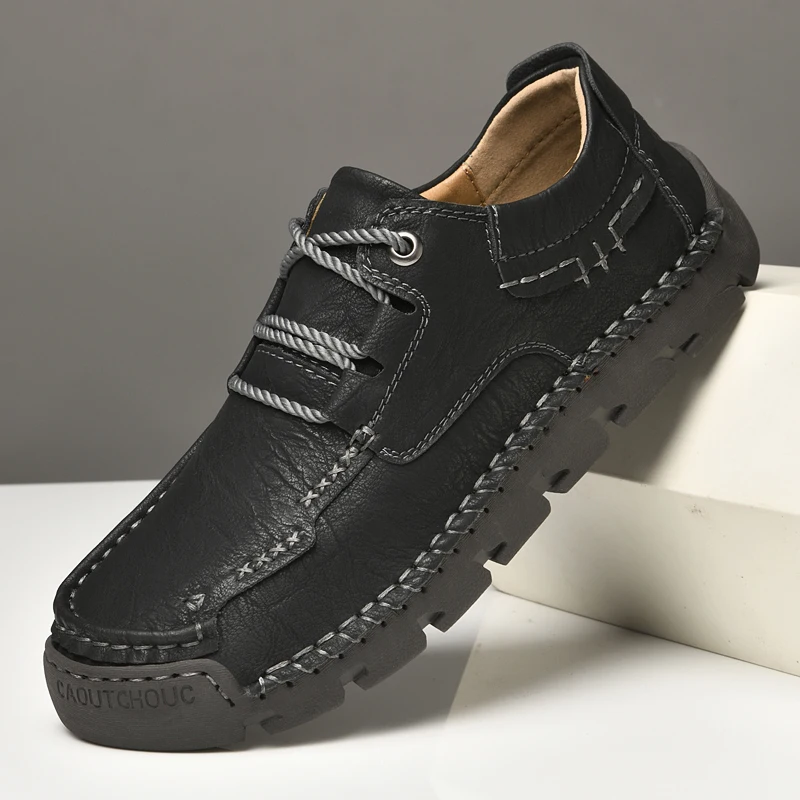 

Men's Leather Shoes Men's 2023 New Breathable Business Dress Male Large Size Comfortable Shoes Casual Men Shoe Zapatos De Hombre