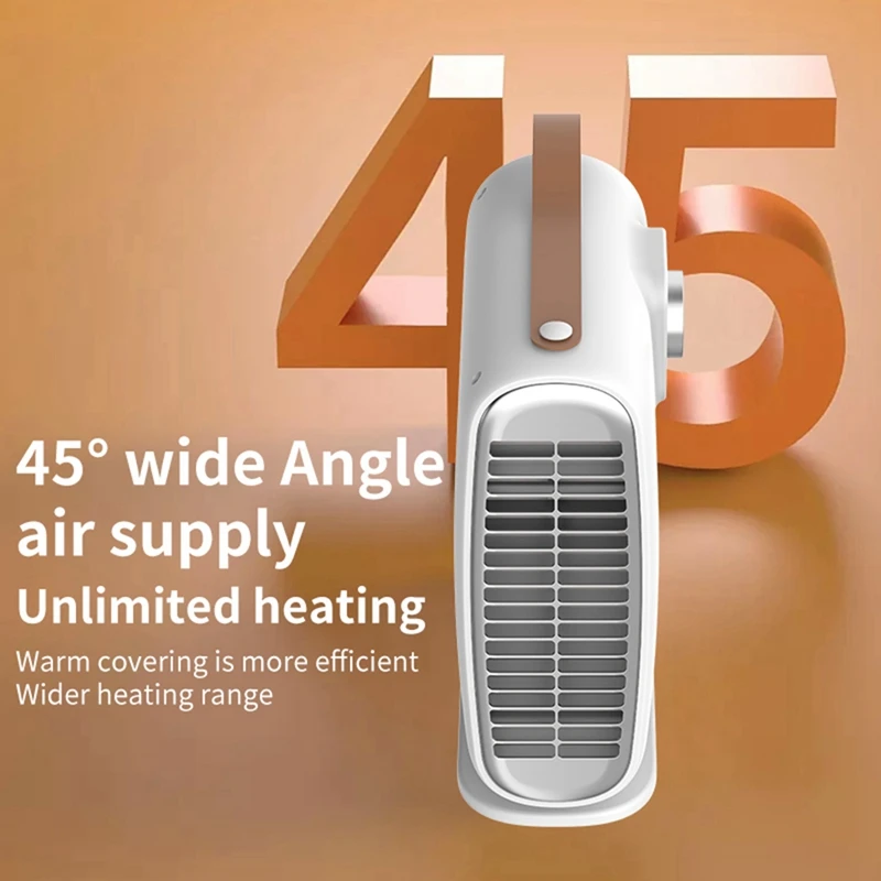 Портативный электрический обогреватель 1500 Вт PTC быстрый нагрев автоматическая