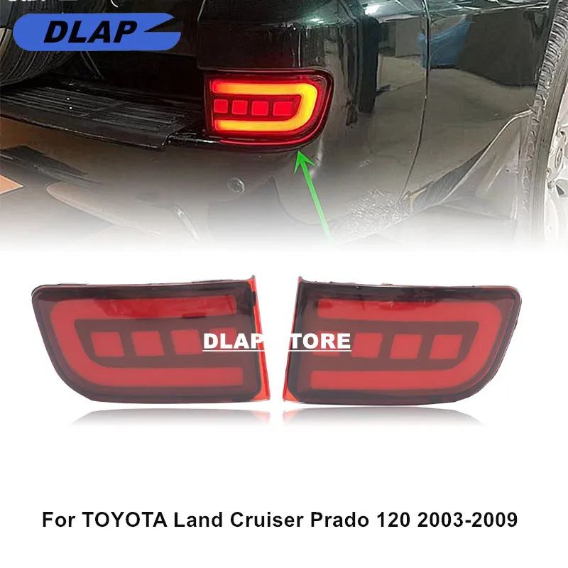 Автомобисветильник s 2 шт. для Toyota Land Cruiser Prado 120 LC120 FJ120 2003 - 2009 задний бампер