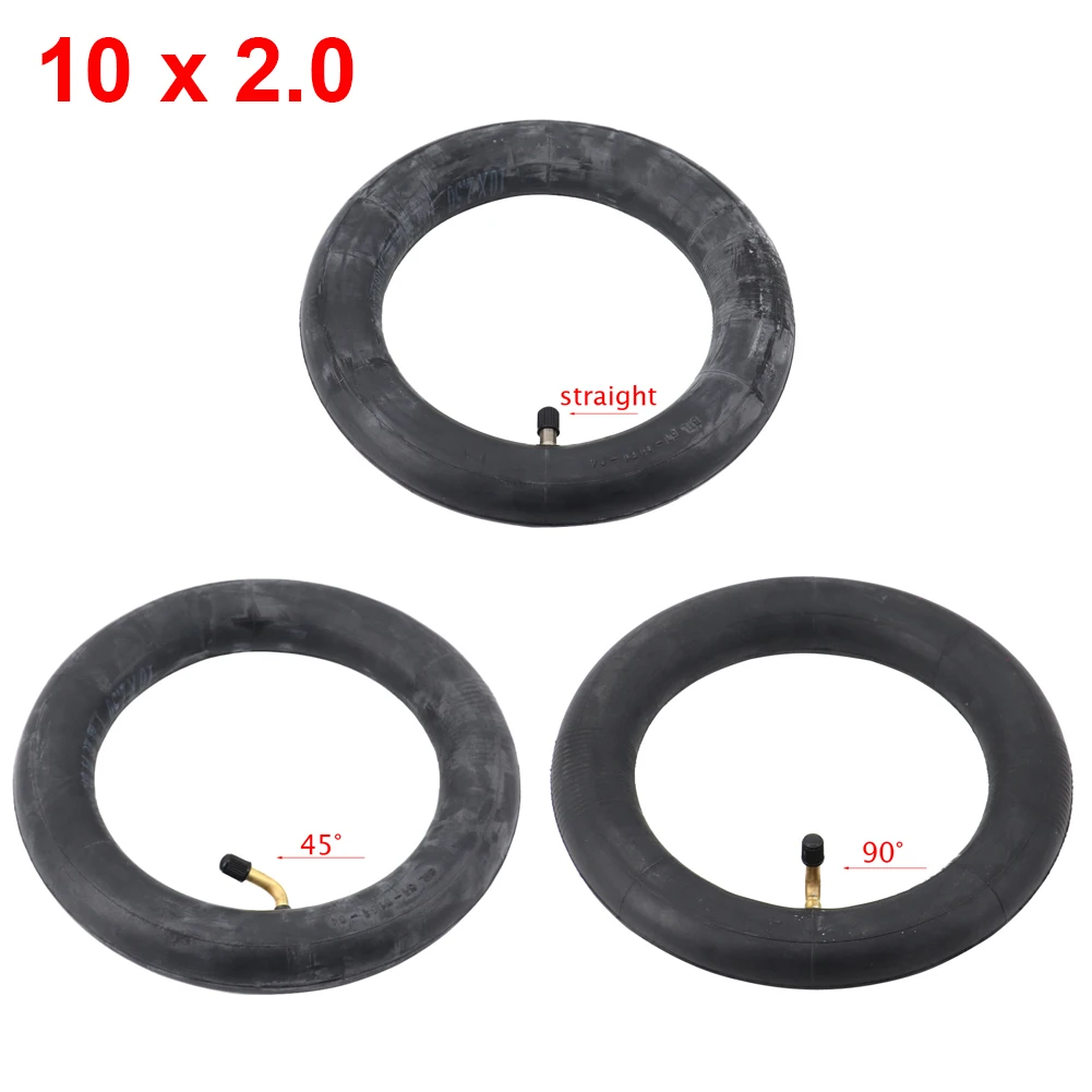 

2pcs Inner Tube 10X2.50 10x2.5 Tube Innertube With Bent Valve 90 Degree Valve For Baby Stroller Pram Scooter 10 Inch