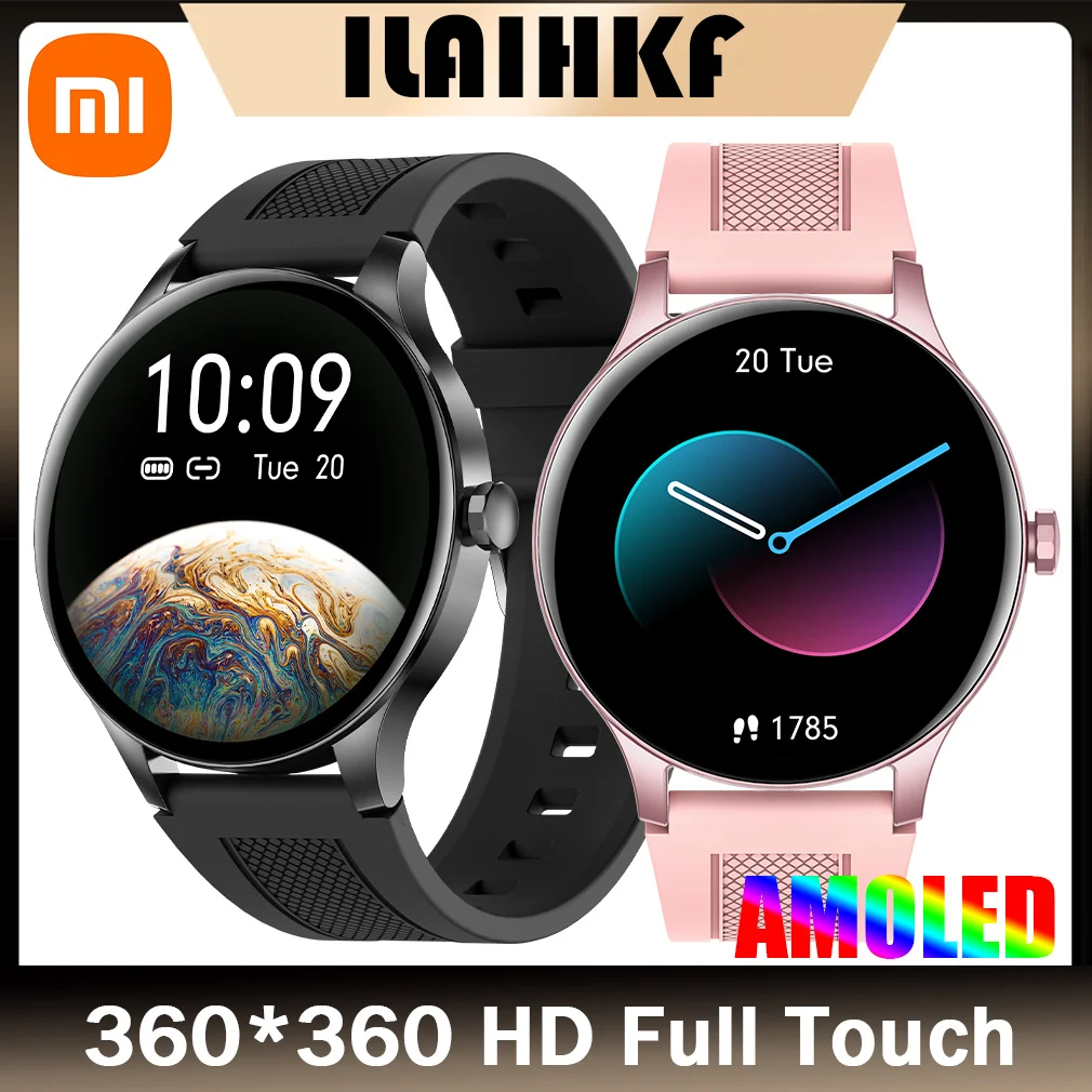 

Xiaomi mi Smart Watch Man 2022 New in Incoming Call Message Reminder AMOLED 360*360 Full Touch Screen Smartwatch Women PK Mibro
