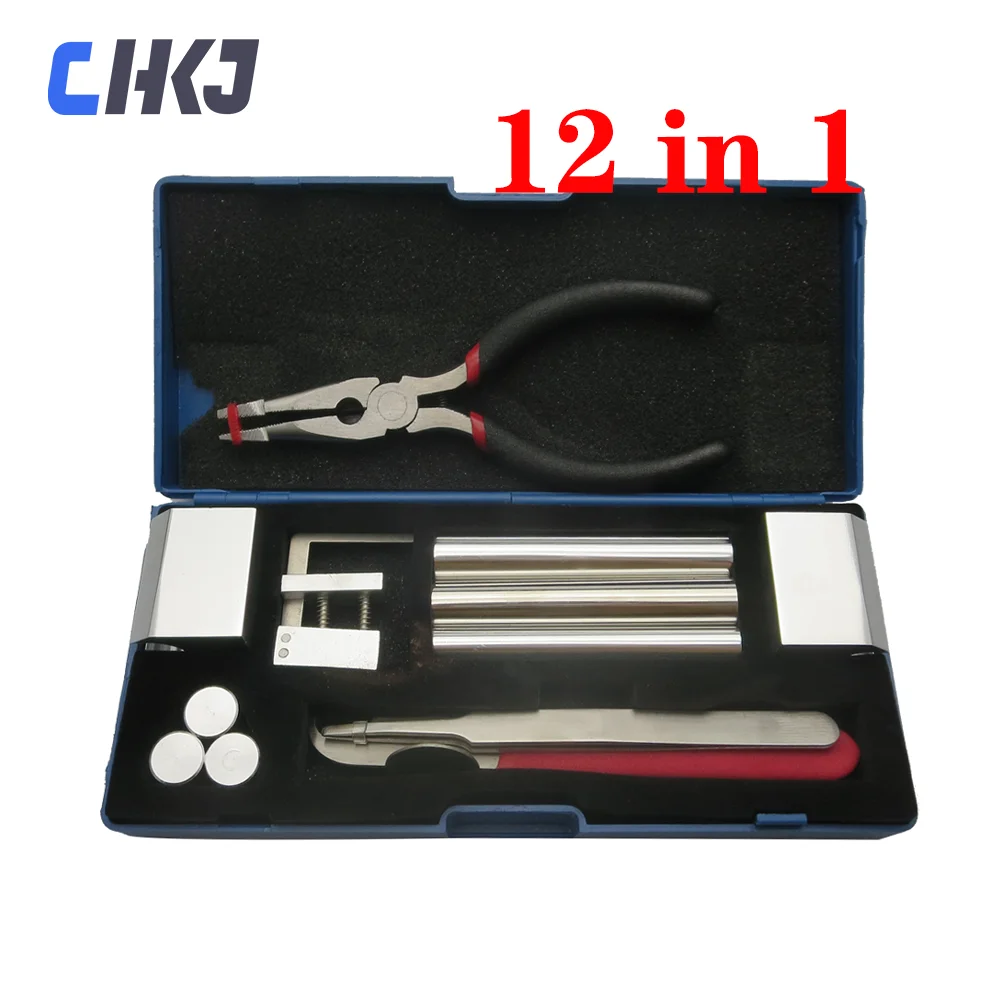 

CHKJ High Quality Original Professional 12 in 1 For HUK Lock Disassembly Locksmith Tools Kit Remove Lock Repairing Set