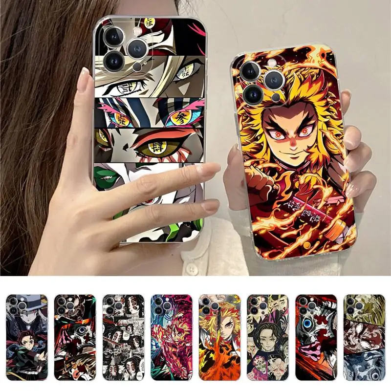 

Kokushibo Demon Slayer Kimetsu no Yaiba Phone Case For iPhone 14 11 12 13 Mini Pro XS Max Cover 6 7 8 Plus X XR SE Funda Shell