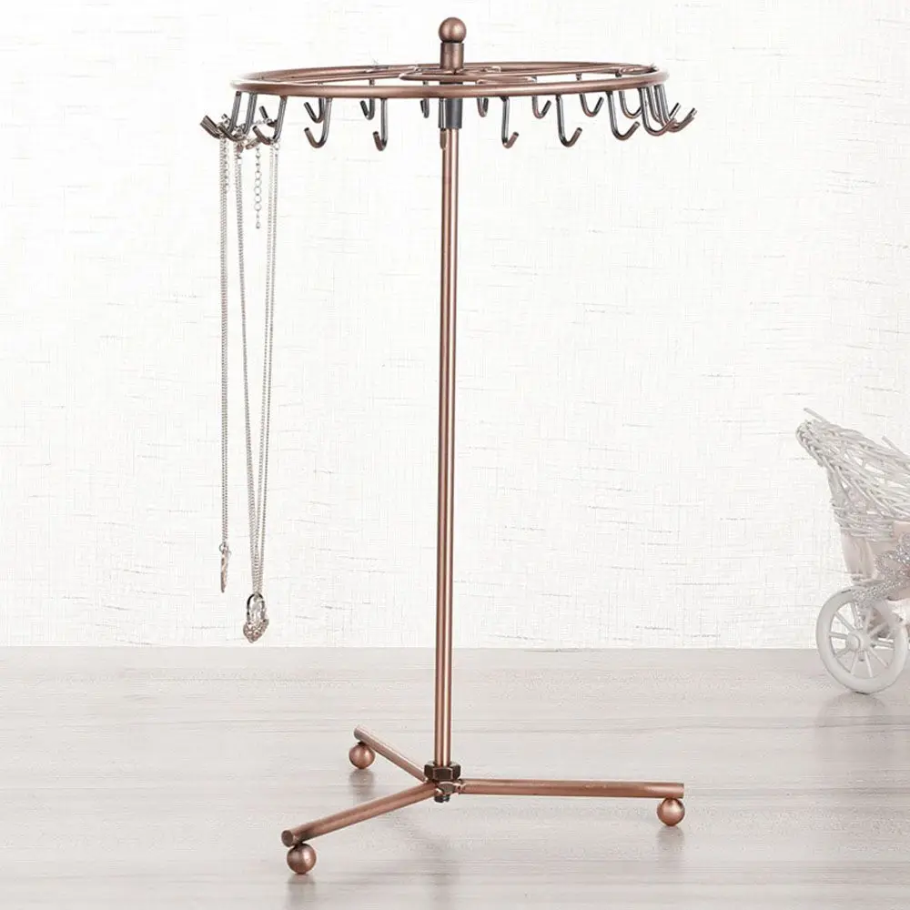 

Rack Ring Display Holder Necklace Stand Rotating Home Decoration Jewelry Storage Rack Desktop Organizer Display Stand