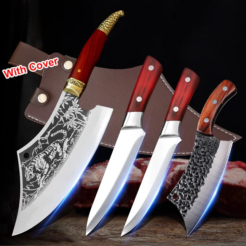 

High Carbon Ultra Sharp Fish Knife Outdoor Camping Hunting Tool Multi-functional Cooking Knife Butcher Meat Chopping Utensils