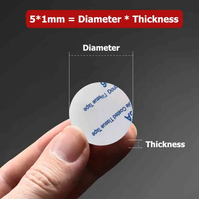 Силиконовые противоскользящие наклейки 5-30 мм 50 шт