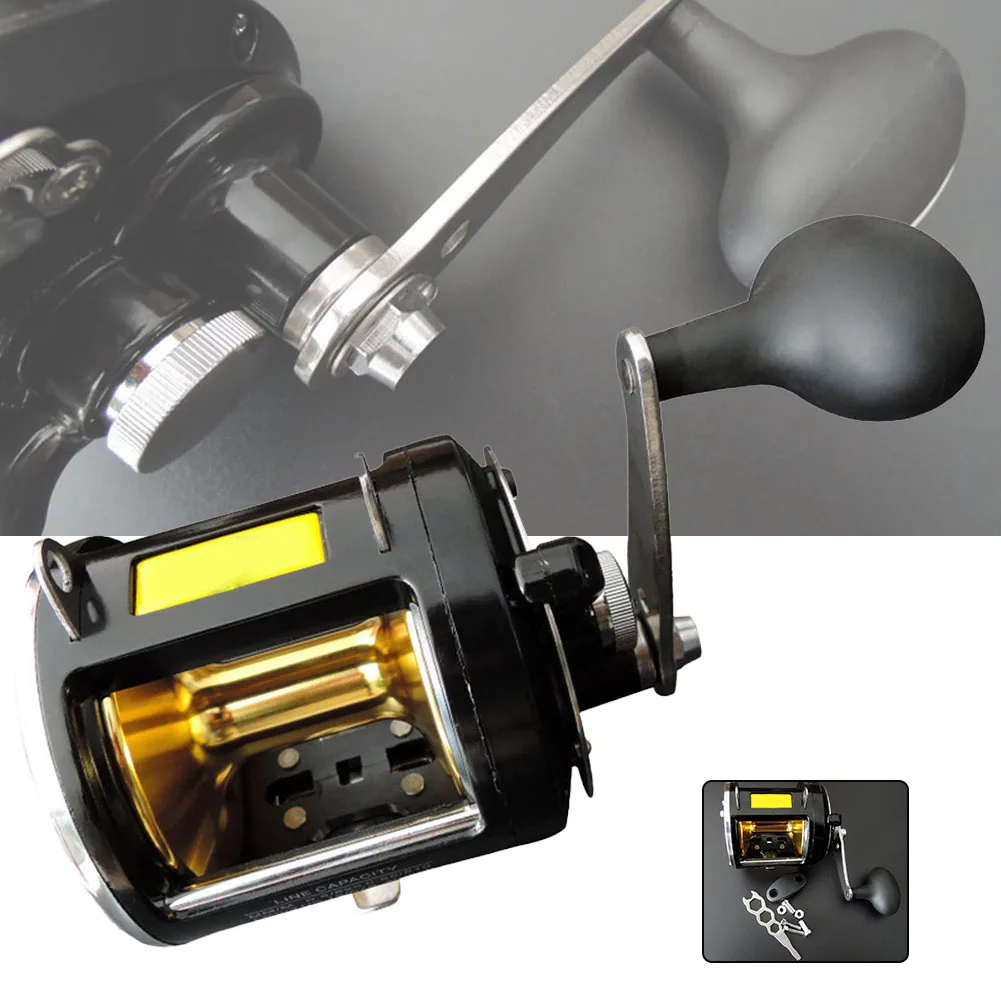 

Advanced Trolling Drum Reel Stainless Steel Components Carbon Fiber Brake Washers Comfortable and Precise Control